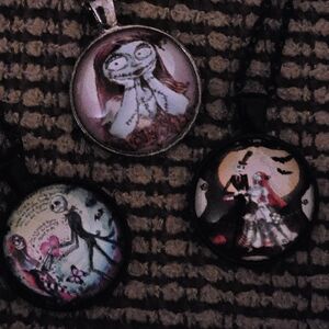 3 NEW Nightmare Before Christmas Necklaces.